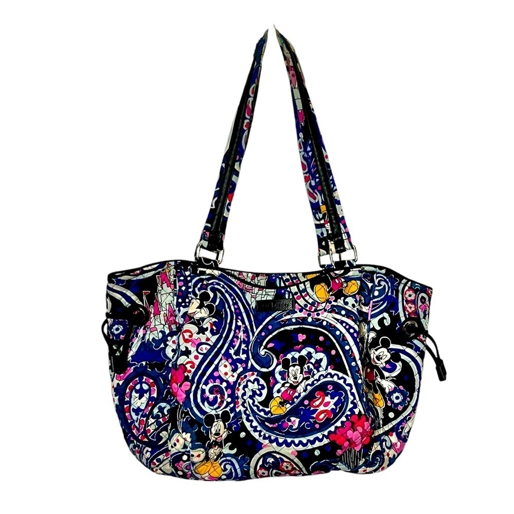 Vera Bradley Disney Collab Glenna Satchel Mickey’s Whimsical Paisley